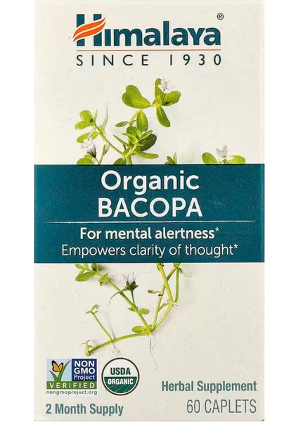 Organic Bacopa, 60 Caplets