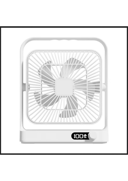 Masaüstü Şarjlı Fan 120 Hız Kademeli Ultra Ince Led Göstergeli Vantilatör Serinletici Mini Klima fiyatları