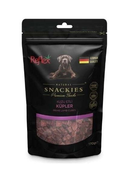 Snackies Natural Kuzu Etli Küp Tahılsız Köpek Ödül Maması 80 gr
