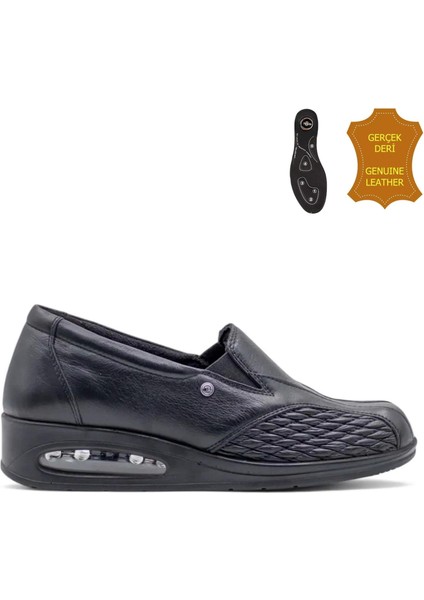 Ikara Airmax-6 Nokta Anatomik-Kemik Çık. Kadın Ayk. Siyah