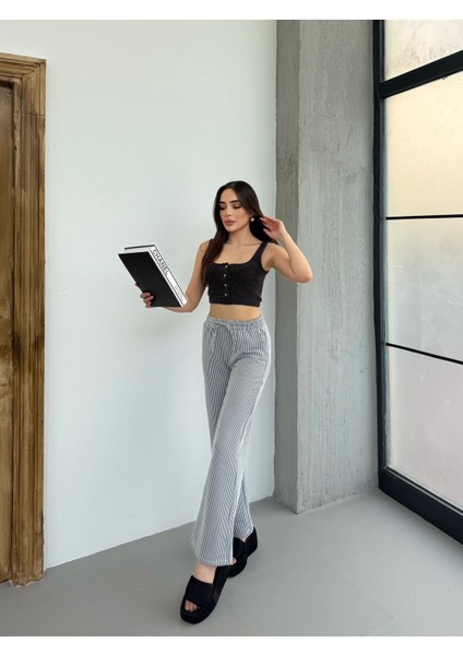 Su Yolu Çizgili Yazlık Pantolon SUYOLU-777 fırsatları