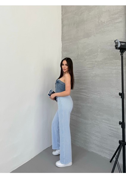 Su Yolu Çizgili Yazlık Pantolon SUYOLU-777 fiyatları