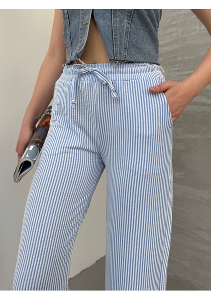 Su Yolu Çizgili Yazlık Pantolon SUYOLU-777 indirimleri