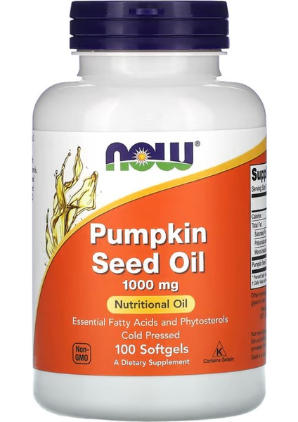 Pumpkin Seed Oil, 1,000 Mg, 100 Softgels