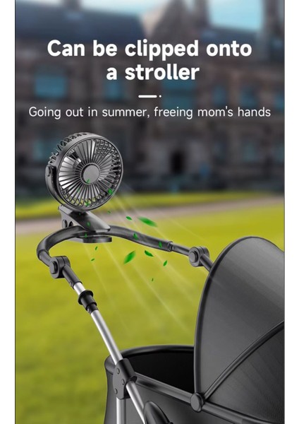 Mandallı Mini Şarjlı Fan Askılı Vantilatör Masaüstü Hava Serinletici