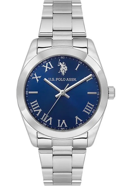 U.s Polo Assn. USPA1114-07 Quartz Çelik Gri Mavi Kadran Erkek Kol Saati