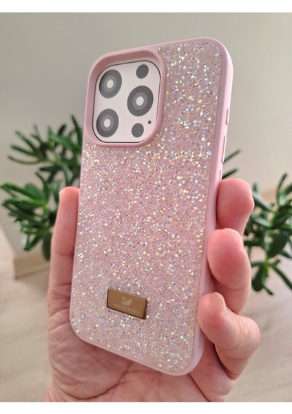 iPhone 15 Pro Uyumlu Işıltılı Taşlı Kamera Çıkıntılı Içi Kadife Kaliteli Lüks Kılıf fırsatları