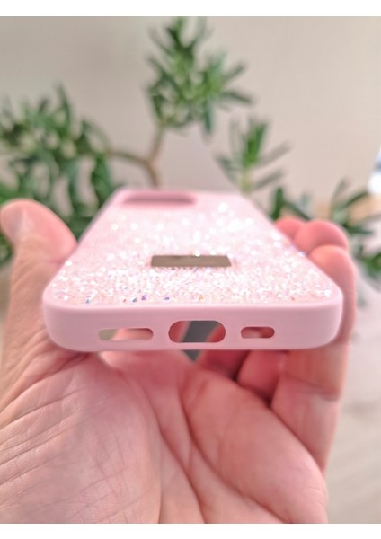 iPhone 15 Pro Uyumlu Işıltılı Taşlı Kamera Çıkıntılı Içi Kadife Kaliteli Lüks Kılıf indirimleri