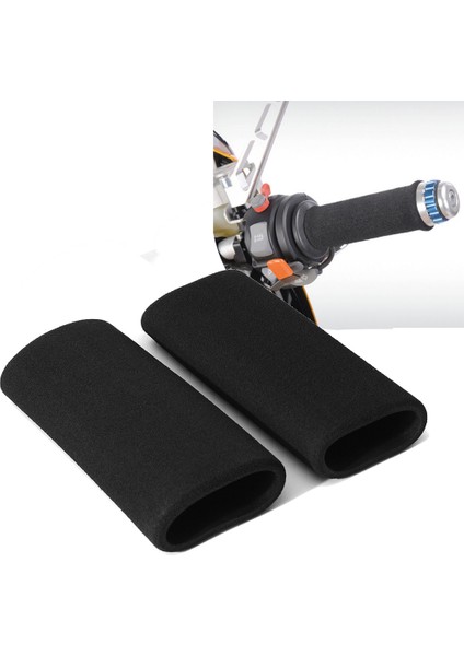 Siyah Stil 2 Adet Evrensel Motosiklet Kaydırma Köpük Anti Titreşim Direksiyon Kavrama Kılıfı Hand Grip Kılıfı (Yurt Dışından) fiyatları