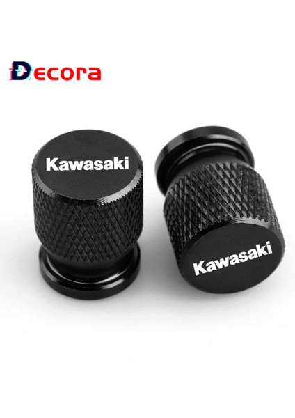 Kawasakı Siyah Stil Kawasaki Nınja 400 Z400 Z650 Z800 Z900 Zx ZX6R ZX9R ZX12R ER6N ER6F Için Motosiklet Tekerlek Lastik Valf Kapakları Hava Geçirmez Kılıflar (Yurt Dışından)