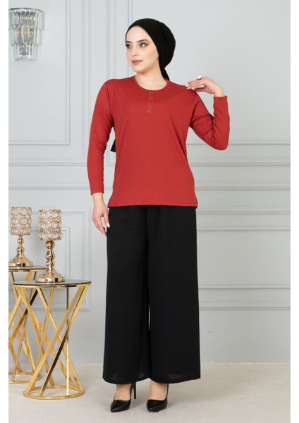 Kadın Anne Fitilli Uzun Kol Likralı Penye Bluz Anneler Günü fiyatları