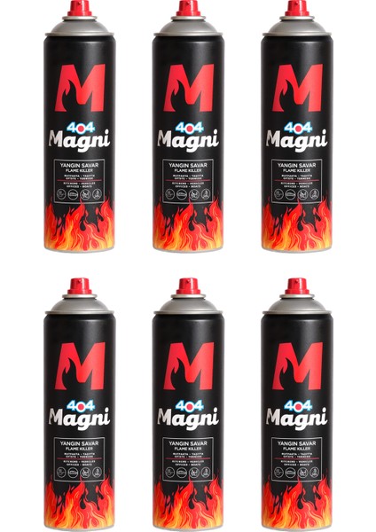 Yangın Söndürücü Sprey 500 ml 6lı