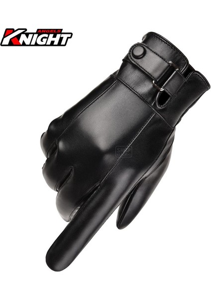 PUST01 Siyah Stil L Beden Kış Motosiklet Eldiveni Su Geçirmez Guantes Moto Dokunmatik Ekran Motosiklet Eldiveni Sıcak Tutma Kış Tam Parmak Eldiven Kaymaz (Yurt Dışından)
