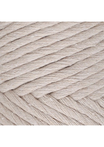 Boho Krem Büküm Makrome Ipi - L002 - 33983