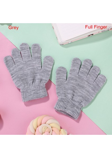 Gri-Tam Stil 1 Çift Yeni Yenilik Erkek/kadın Siyah Örme Esnek Isıtıcı Yarım Parmak Eldiven Dış Mekan Bisiklet Motosiklet Aksesuarı (Yurt Dışından)