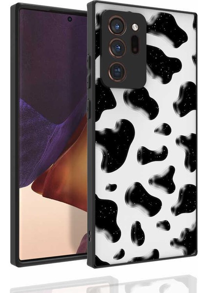 Galaxy Note 20 Ultra Kılıf Desenli Kamera Korumalı Parlak Mbtm Nora Kapak-No2