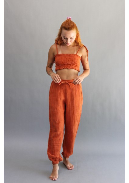 Müslin Gipeli Crop Top modelleri