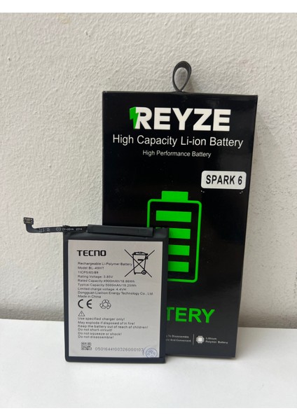 Reyze Tecno Spark 6 Batarya