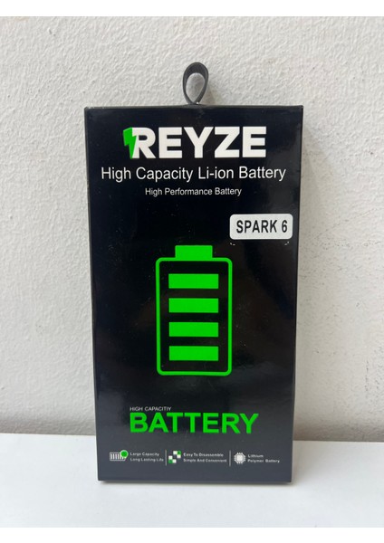 Reyze Tecno Spark 6 Batarya modelleri