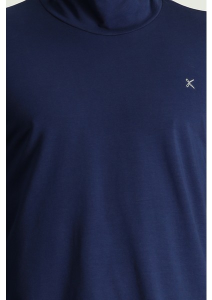 Balıkçı Yaka Slim Fit Dar Kesim Pamuklu Sweatshirt indirimleri