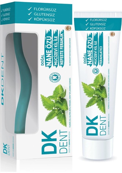 Dent Dk Vegan Nane Özlü Diş Macunu 75 ml Diş Fırçası