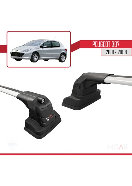 Peugeot 307 2001-2008 Arası ile Uyumlu Ace-3 Ara Atkı Tavan Barı Gri 2 Adet modelleri