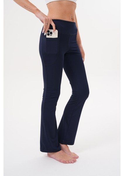 Kadın Yüksek Bel Toparlayıcı Çift Cepli Ispanyol Paça Tayt Ispanyol-Tayt fiyatları