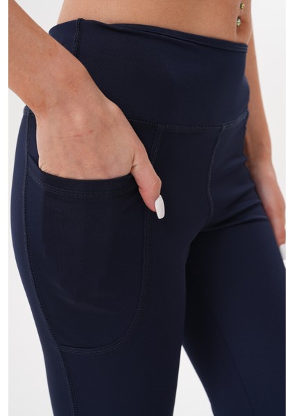 Kadın Yüksek Bel Toparlayıcı Çift Cepli Ispanyol Paça Tayt Ispanyol-Tayt indirimleri