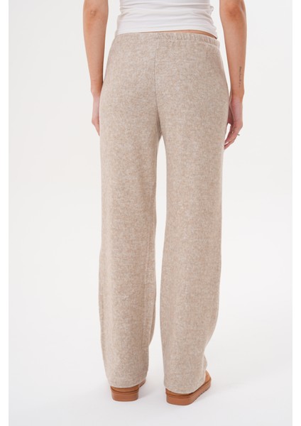 Kadın Yumoş Pantolon Beli Lastikli Cepli Bol Örme Pantolon Yumoş Pantolon modelleri