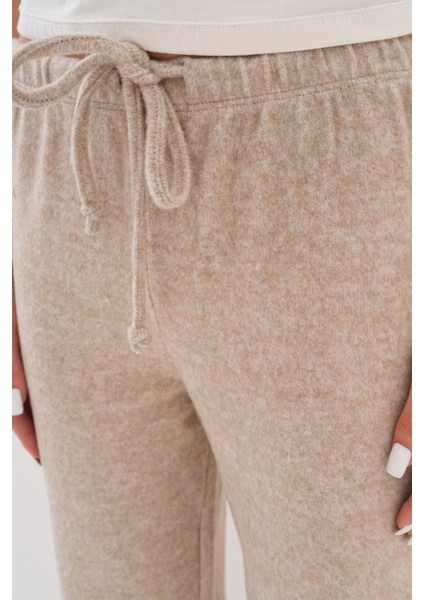 Kadın Yumoş Pantolon Beli Lastikli Cepli Bol Örme Pantolon Yumoş Pantolon fırsatları