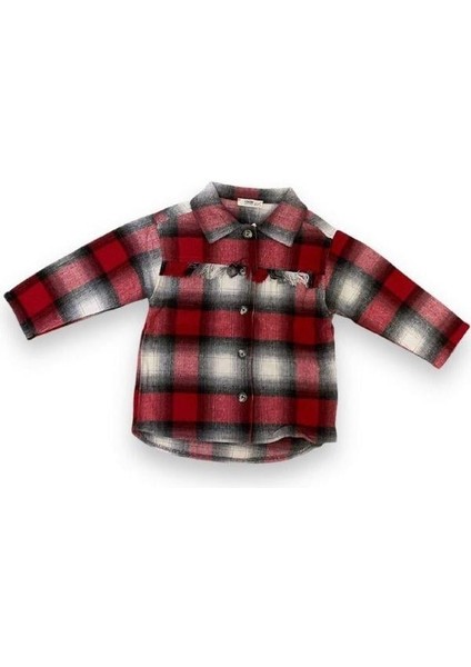 Kız Çocuk Kışlık Ekose Desen Gömlek