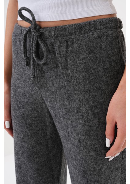 Kadın Yumoş Pantolon Beli Lastikli Cepli Bol Örme Pantolon Yumoş Pantolon fırsatları