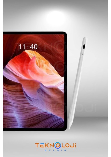 Stylus Pen Dokunmatik Tablet Kalemi Ios Android Windows Uyumlu Yedek Uç Hediyeli Yeni Nesil Type-C modelleri