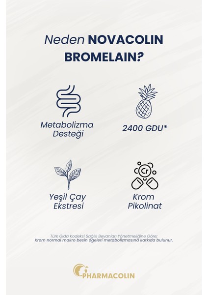 Bromelain (2400 GDU) 60 Tablet fiyatları