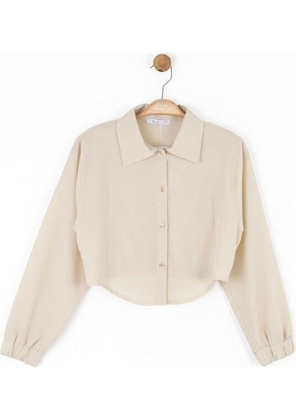 Kız Çocuk Pamuklu Bol Kesim Uzun Kol Gömlek modelleri