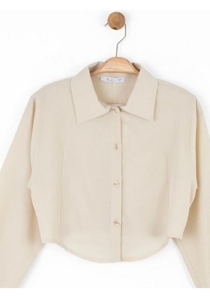 Kız Çocuk Pamuklu Bol Kesim Uzun Kol Gömlek fırsatları