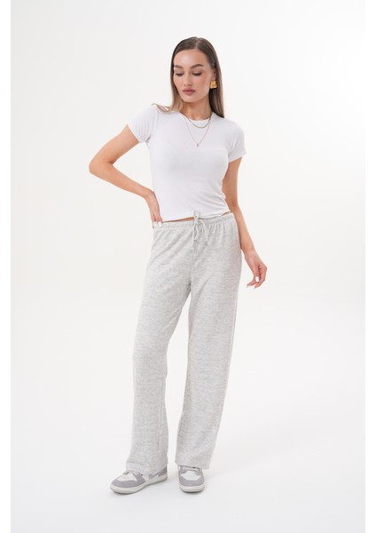 Kadın Yumoş Pantolon Beli Lastikli Cepli Bol Örme Pantolon Yumoş Pantolon indirimleri