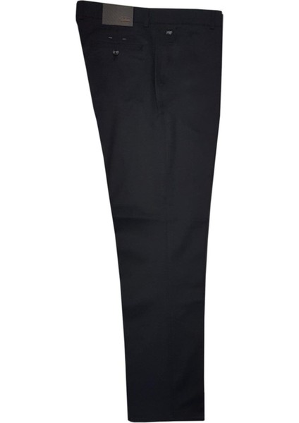 Erkek Siyah Perfore Armür Klasik Kesim Keten Pantolon fırsatları