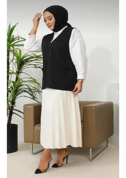 Anneler Gününe Özel Kısa Anne Penye Kumaş Yelek fiyatları