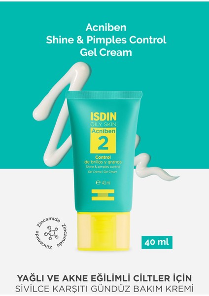 Acniben Shine & Pimples Control Gel Cream 40 ml