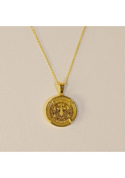 Mevlana 1/10 Ons Altın Çerçeve Kolye modelleri