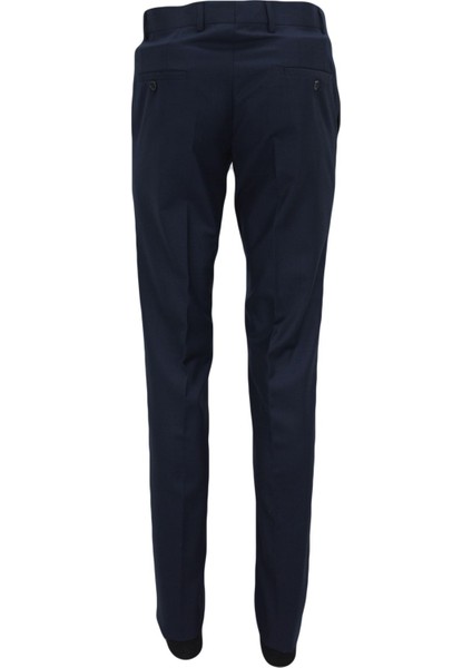 Erkek Lacivert Klasik Kesim Kumaş Pantolon fırsatları