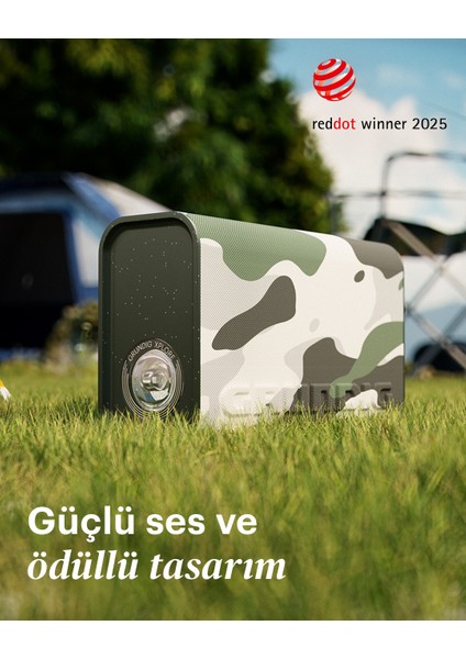 Xplore IP67 Powerbank Özellikli True Wireless Stereo Bluetooth Hoparlör Camo