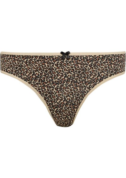 Yeni Sezon Leopar Desenli 3'lü Paketli Slip Külot-Fall In Love