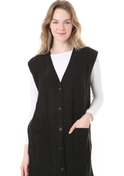 Triko Harttuş Uzun Yelek fırsatları