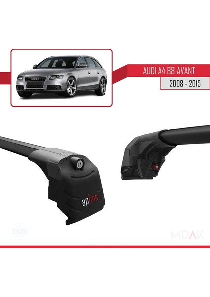 A4 (B8) Avant 2008-2015 Arası ile Uyumlu Ace-2 Ara Atkı Tavan Barı Siyah 2 Adet modelleri