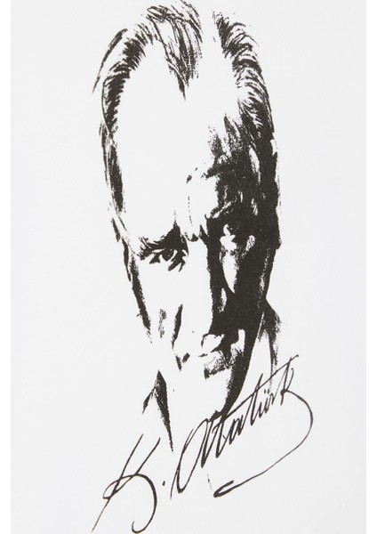 Uzun Kollu Atatürk Baskılı Çocuk Tişort Unısex