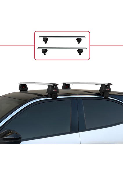 Opel/vauxhall Mokka B 2021 ve Sonrası ile Uyumlu Ace-4 Ara Atkı Tavan Barı Gri 2 Adet fiyatları