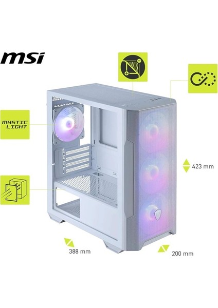 Mag Force M100R Whıte Gamıng Mıcro-Tower Pc Kasası Beyaz modelleri