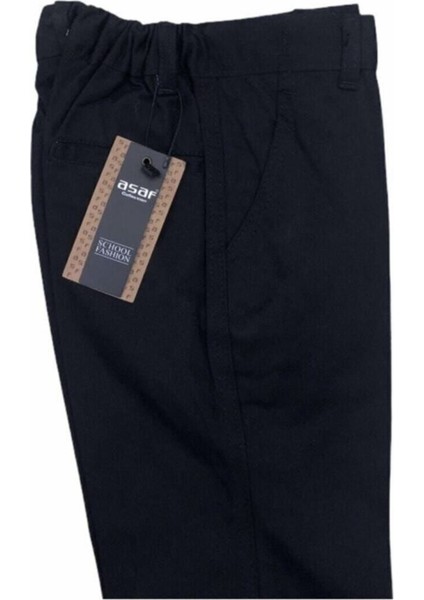 Çocuk Okul Pantalonu Kanvas Yarım Lastik Ilkokul Orta Okul Kaliteli Asaf Lacivert fiyatları